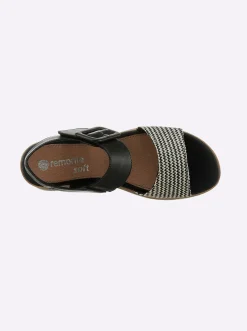 Sandalen & Sandaletten|Remonte Sandale für schmale Füße schwarz