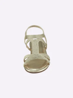 Sandalen & Sandaletten|heine Sandale im Metallic-Look goldfarben