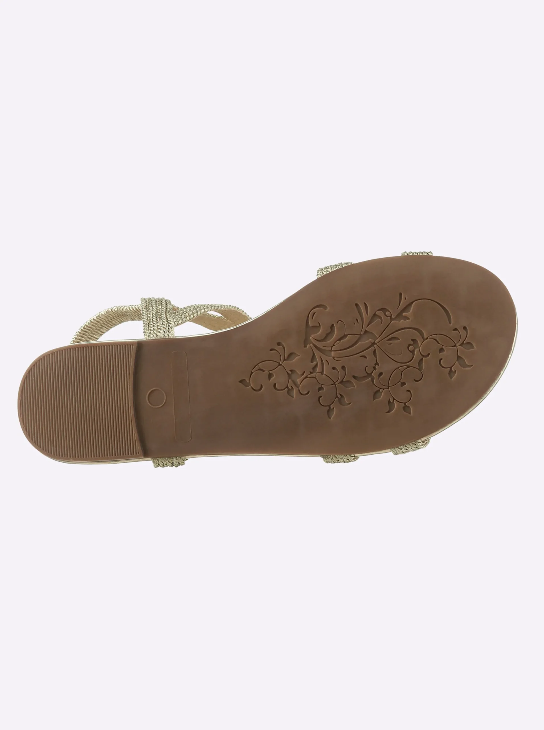 Sandalen & Sandaletten|heine Sandale im Metallic-Look goldfarben