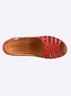 Sandalen & Sandaletten|Gemini Sandale mit Gummizug für leichten Einstieg rot
