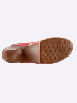 Sandalen & Sandaletten|Gemini Sandale mit Gummizug für leichten Einstieg rot
