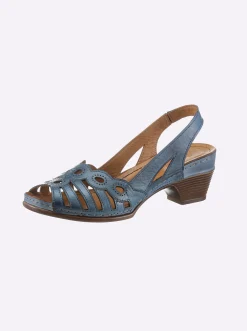 Sandalen & Sandaletten|Gemini Sandale mit Gummizug für leichten Einstieg royalblau