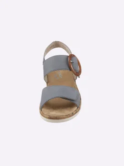 Sandalen & Sandaletten|Remonte Sandale mit Klettverschluss jeansblau
