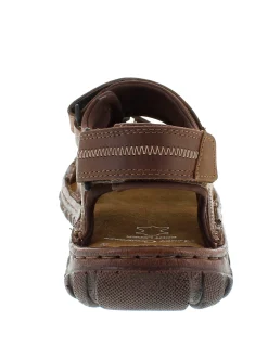 Sandalen & Sandaletten|Reflexan Sandale mit kontrastfarbigen Details braun