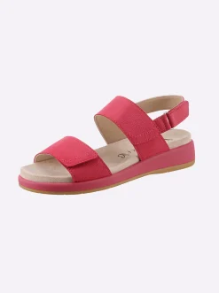 Sandalen & Sandaletten|Caprice Sandale mit waschbarer Innensohle flamingo
