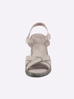 Sandalen & Sandaletten|airsoft modern+ Sandale mit weicher Polsterung hellgrau