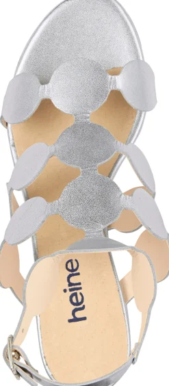 Sandalen & Sandaletten|heine Sandalette silberfarben