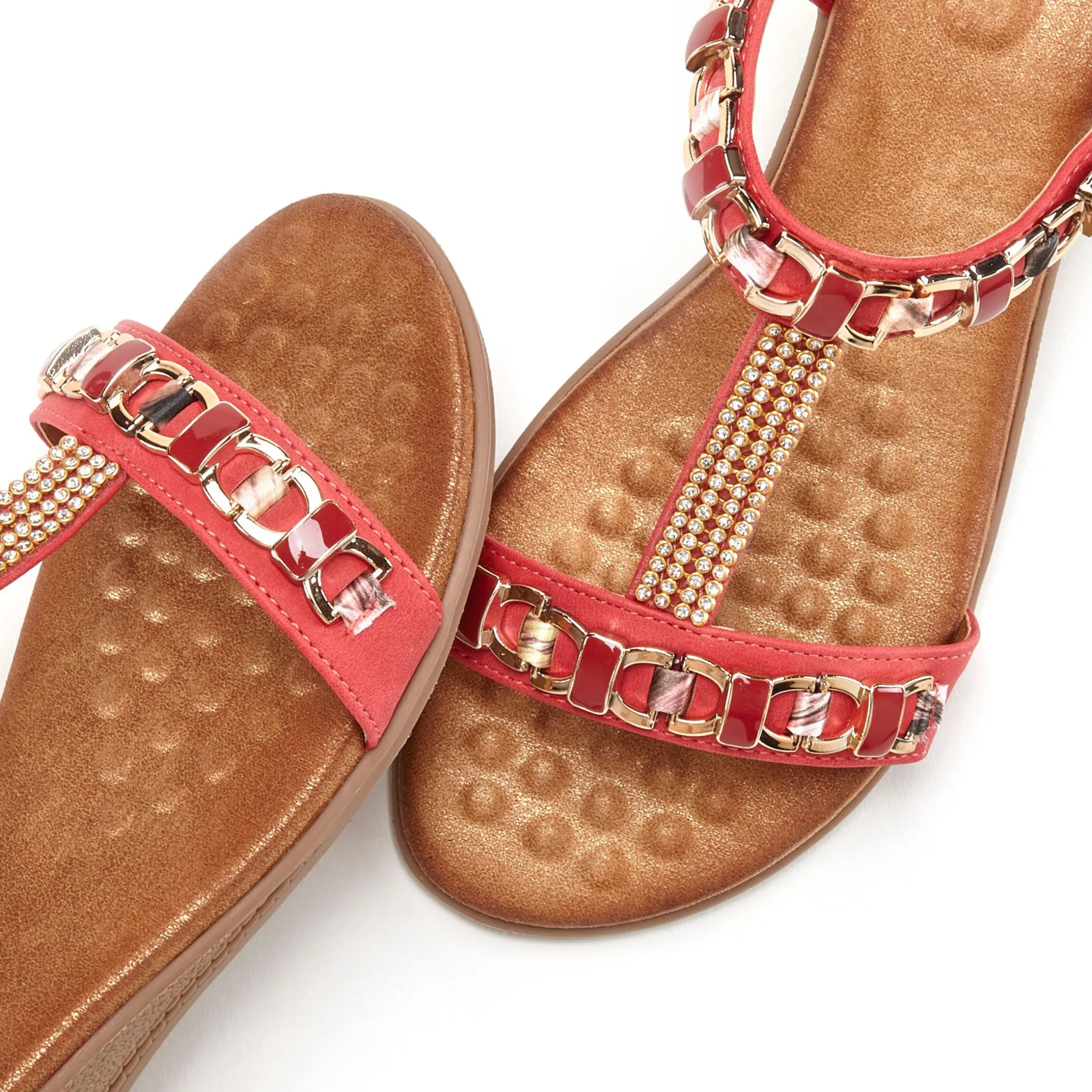 Sandalen & Sandaletten|Vivance Sandalette rot