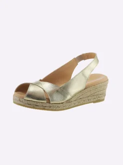 Sandalen & Sandaletten|heine Sandalette goldfarben