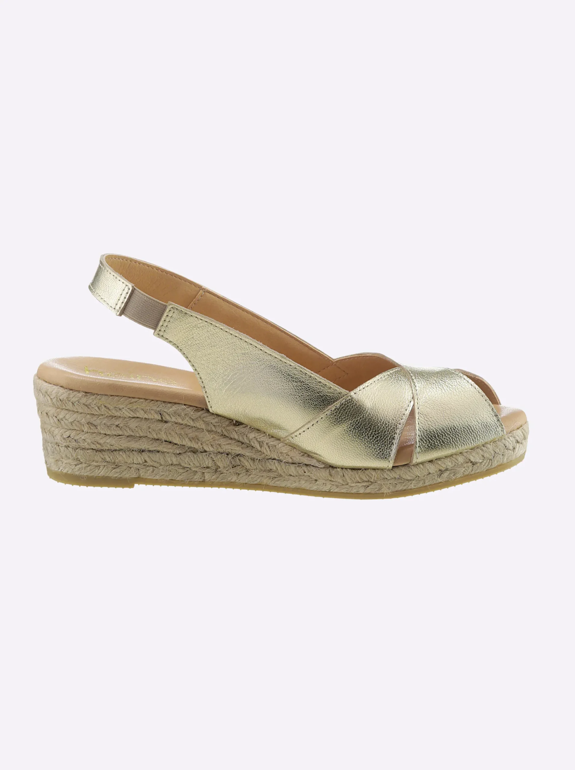 Sandalen & Sandaletten|heine Sandalette goldfarben
