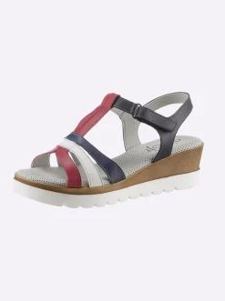 Sandalen & Sandaletten|airsoft modern+ Sandalette dunkelblau-rot