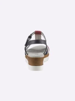 Sandalen & Sandaletten|airsoft modern+ Sandalette dunkelblau-rot