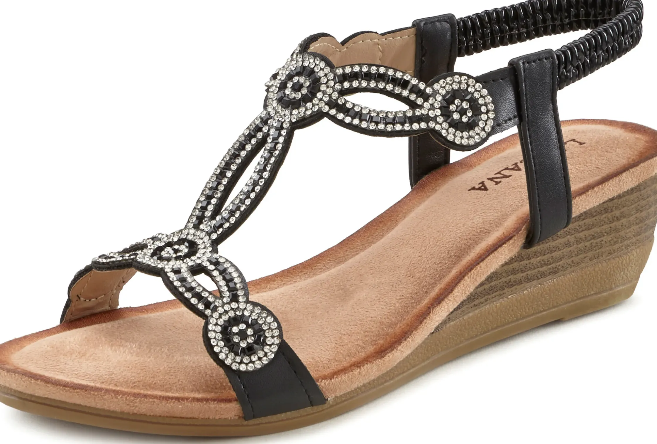 Sandalen & Sandaletten|LASCANA Sandalette schwarz