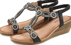 Sandalen & Sandaletten|LASCANA Sandalette schwarz