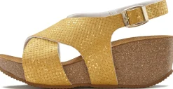 Sandalen & Sandaletten|LASCANA Sandalette curry-gelb