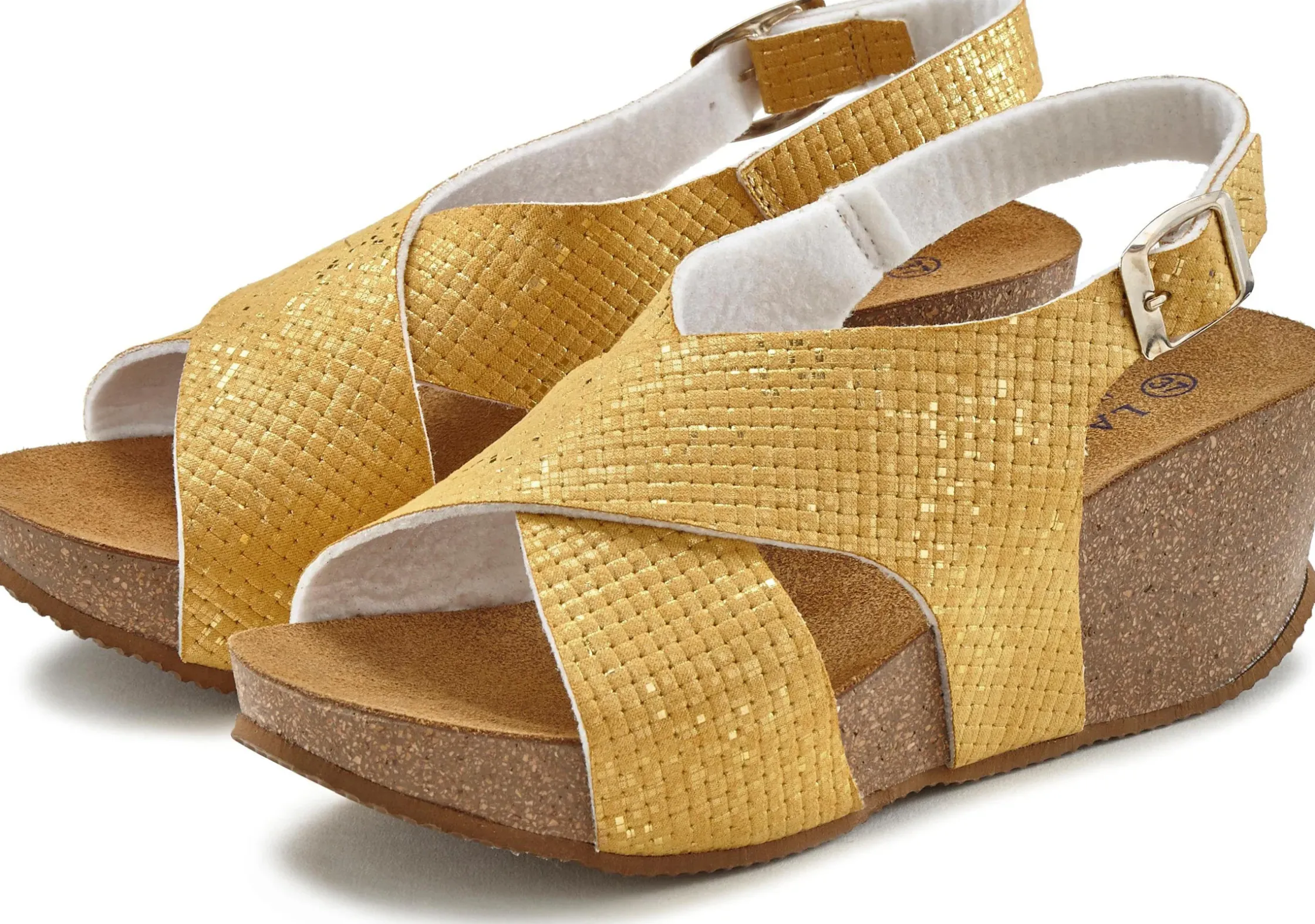 Sandalen & Sandaletten|LASCANA Sandalette curry-gelb