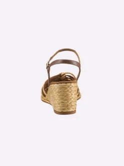 Sandalen & Sandaletten|Caprice Sandalette cognac