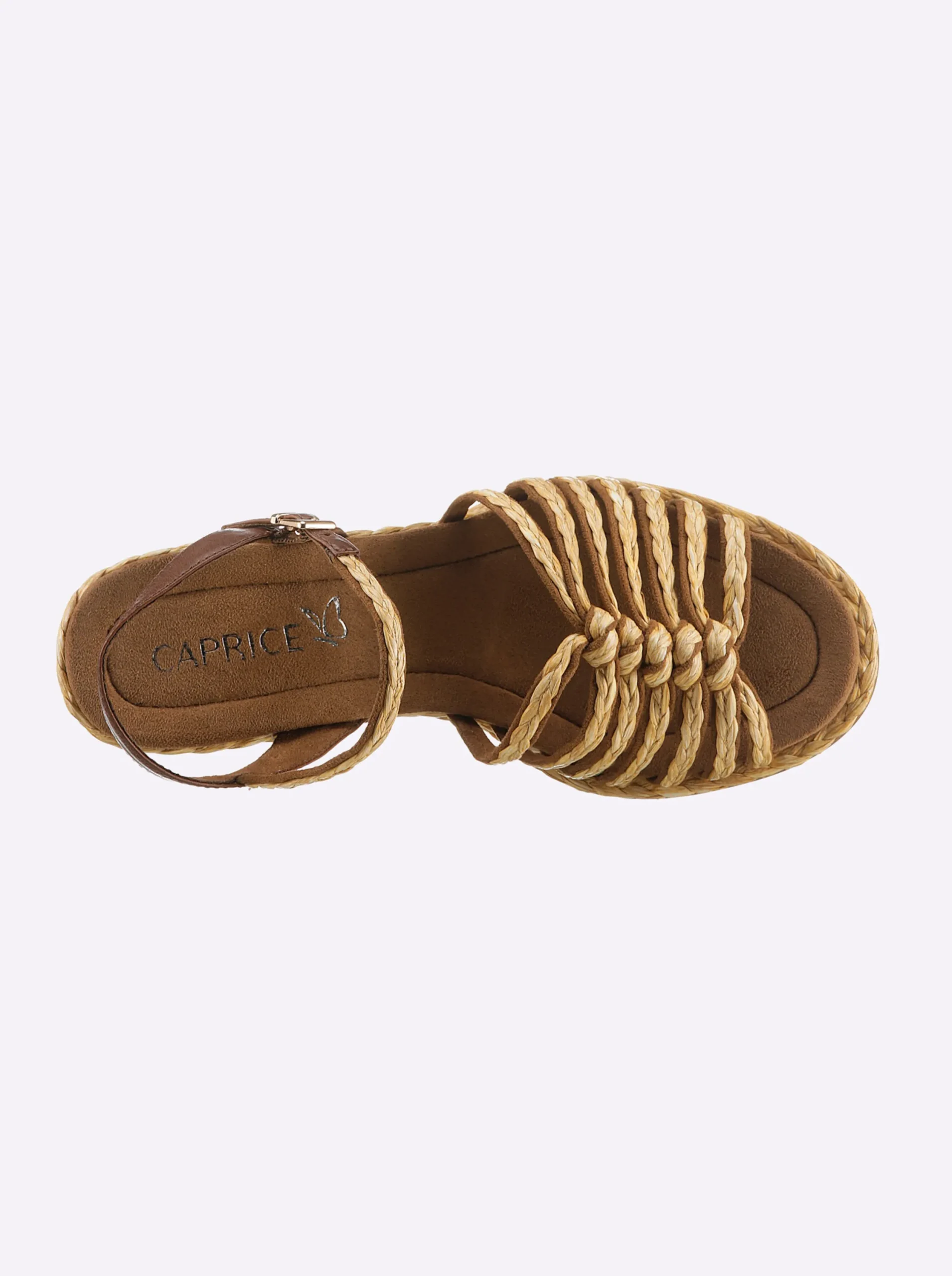 Sandalen & Sandaletten|Caprice Sandalette cognac