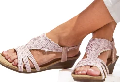 Sandalen & Sandaletten|LASCANA Sandalette rosegoldfarben