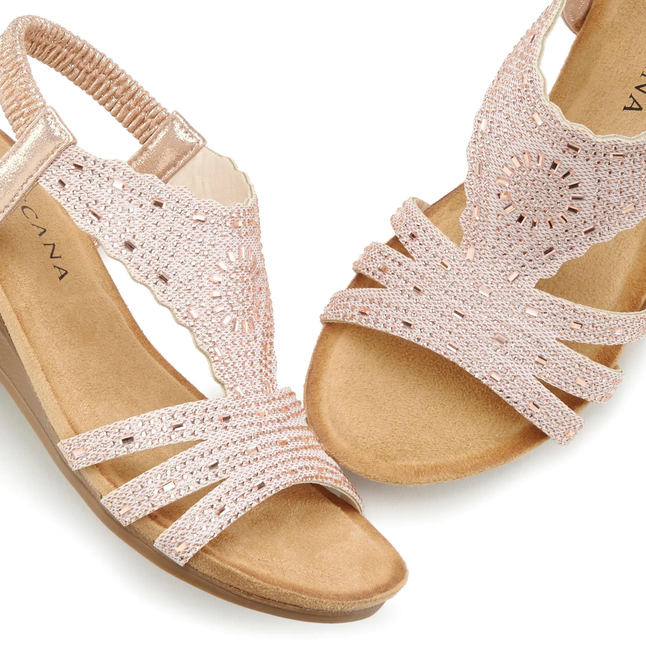 Sandalen & Sandaletten|LASCANA Sandalette rosegoldfarben