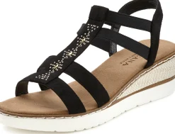Sandalen & Sandaletten|LASCANA Sandalette schwarz