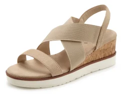 Sandalen & Sandaletten|LASCANA Sandalette beige
