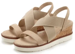 Sandalen & Sandaletten|LASCANA Sandalette beige