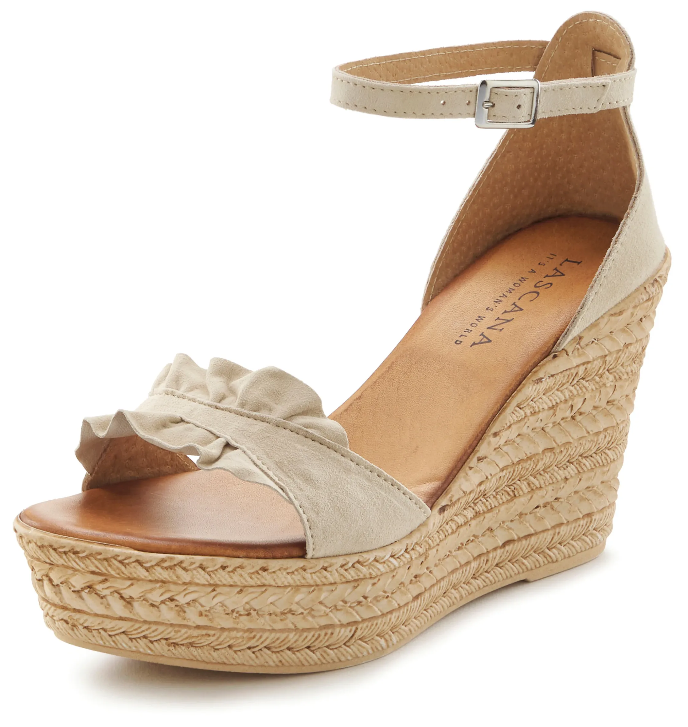 Sandalen & Sandaletten|LASCANA Sandalette beige
