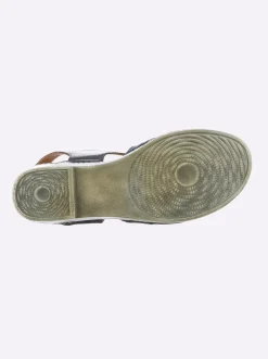 Sandalen & Sandaletten|Gemini Sandalette ganz aus Leder jeansblau