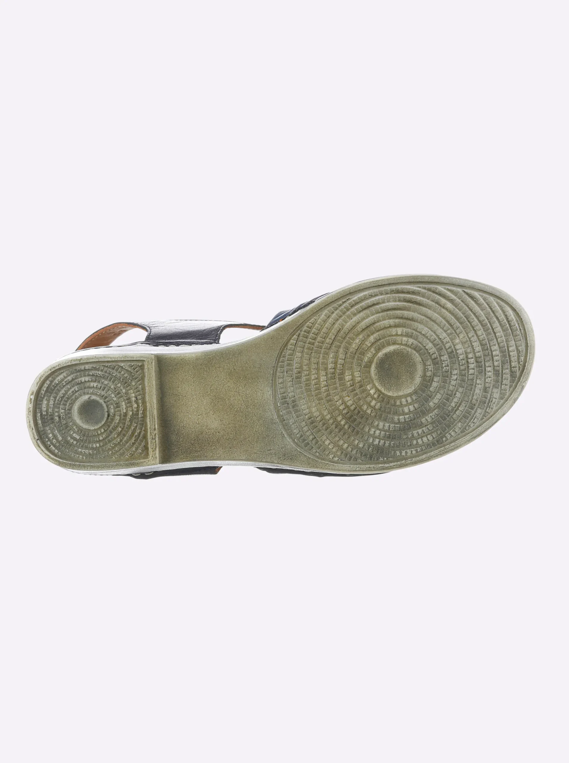Sandalen & Sandaletten|Gemini Sandalette ganz aus Leder jeansblau