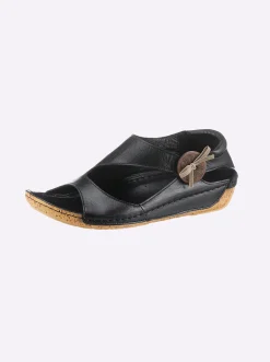 Sandalen & Sandaletten|Gemini Sandalette mit Gummizug schwarz