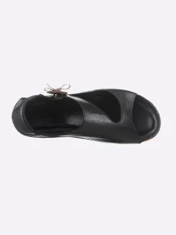 Sandalen & Sandaletten|Gemini Sandalette mit Gummizug schwarz