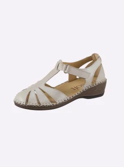 Sandalen & Sandaletten|airsoft modern+ Sandalette mit Klettverschluss vanille