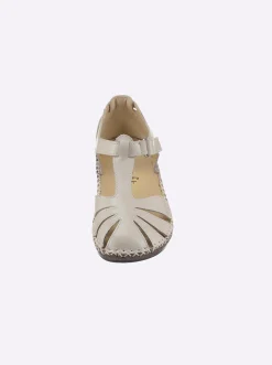 Sandalen & Sandaletten|airsoft modern+ Sandalette mit Klettverschluss vanille