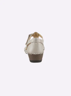 Sandalen & Sandaletten|airsoft modern+ Sandalette mit Klettverschluss vanille