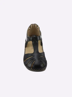 Sandalen & Sandaletten|airsoft modern+ Sandalette mit Klettverschluss schwarz