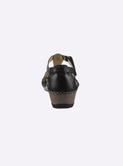 Sandalen & Sandaletten|airsoft modern+ Sandalette mit Klettverschluss schwarz
