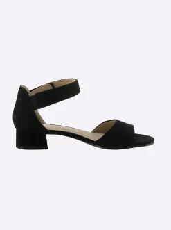 Sandalen & Sandaletten|Caprice Sandalette mit schrittdämpfender Sohle schwarz
