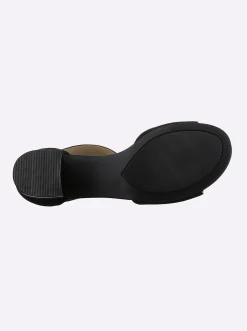 Sandalen & Sandaletten|Caprice Sandalette mit schrittdämpfender Sohle schwarz