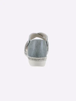 Sandalen & Sandaletten|airsoft modern+ Sandalette mit Wechselfußbett taubenblau
