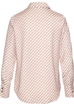Blusen|LASCANA Satinbluse creme-camelfarben