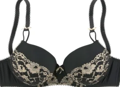 Bhs|LASCANA Schalen-BH schwarz-goldfarben