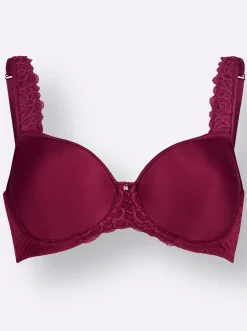 Bhs|Viania Schalen-BH mit Bügel weinrot