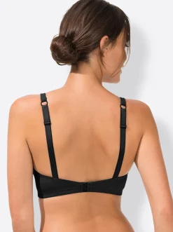 Bhs|wäschepur Schalen-BH ohne Bügel schwarz+jeansblau