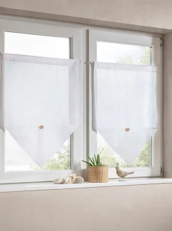 Gardinen & Rollos|heine home Scheibengardine offwhite