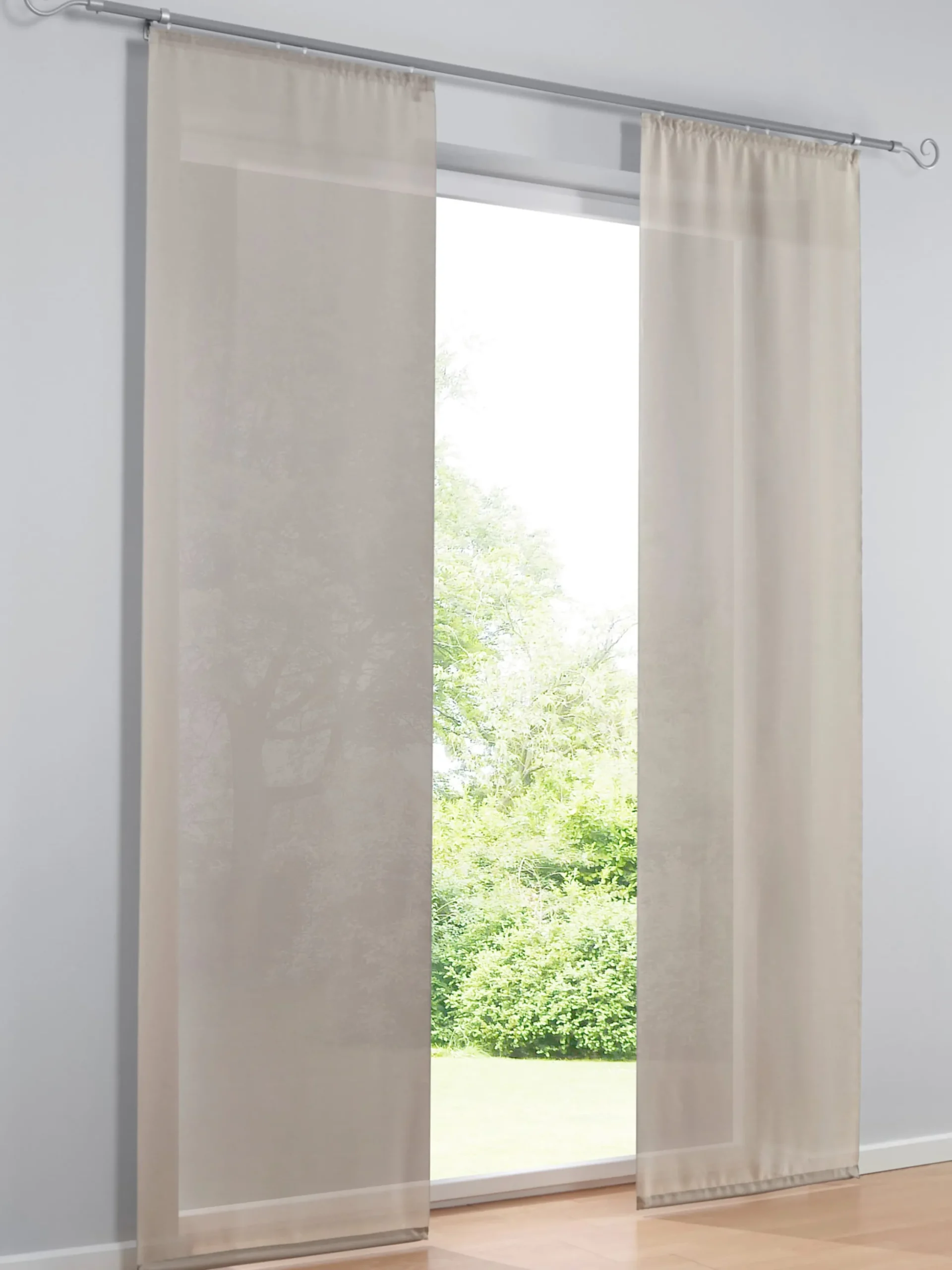 Gardinen & Rollos|heine home Schiebevorhang taupe
