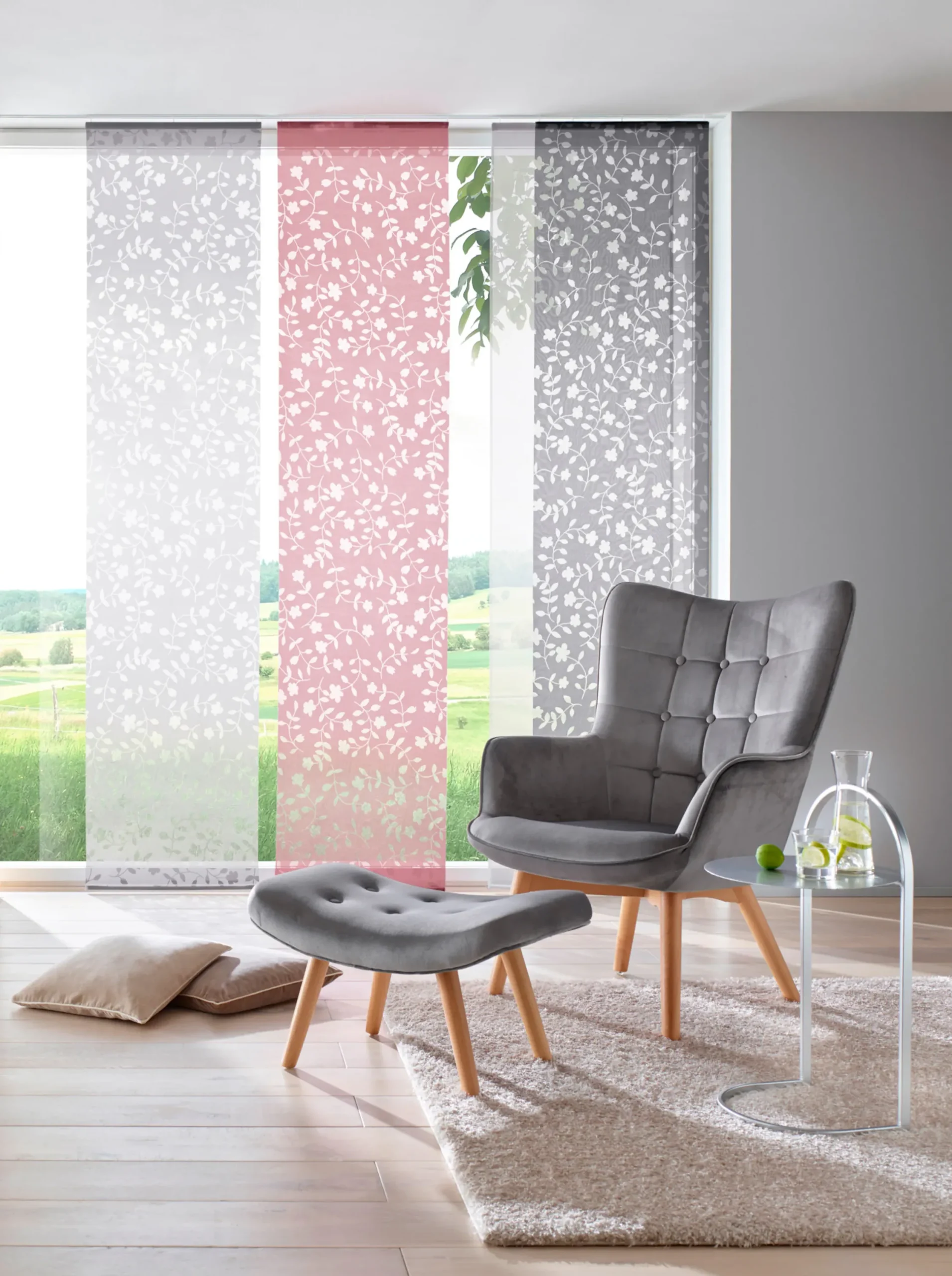 Gardinen & Rollos|heine home Schiebevorhang mauve
