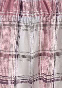 Nachtwäsche|Arizona Schlafanzug mauve,grau