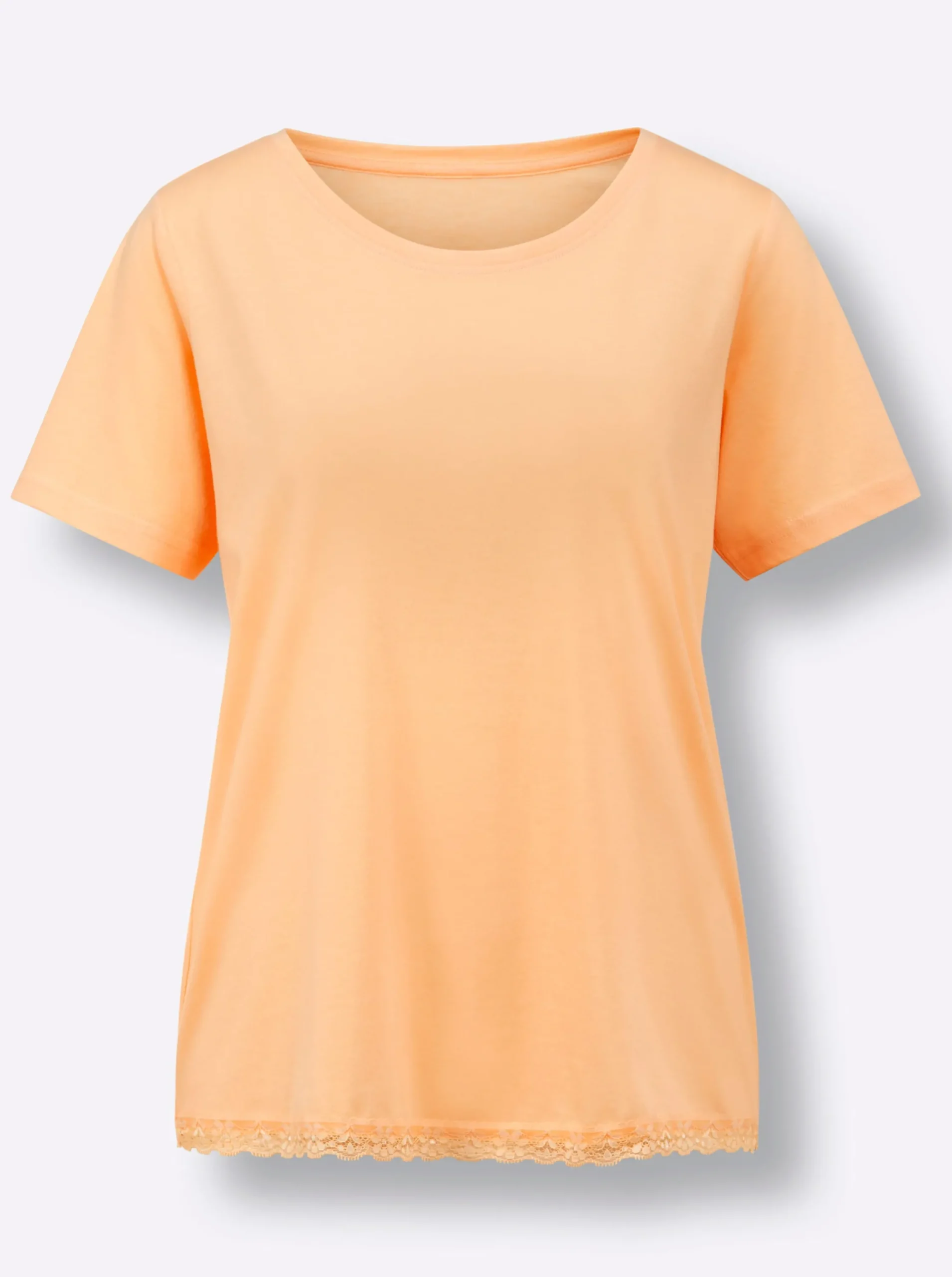 Homewear|Nachtwäsche|wäschepur Schlafanzug-Shirt apricot