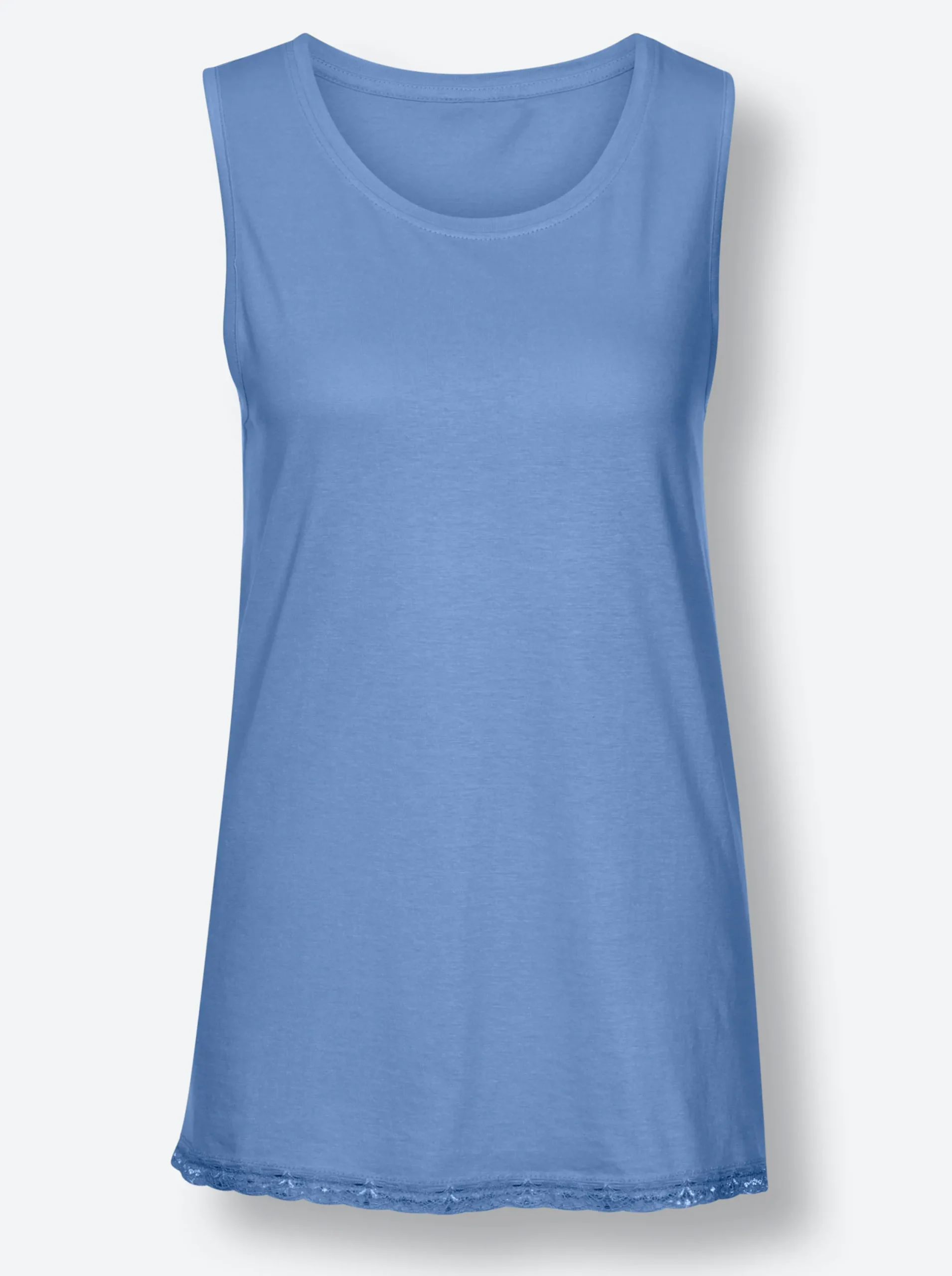 Nachtwäsche|wäschepur Schlafanzug-Shirt himmelblau